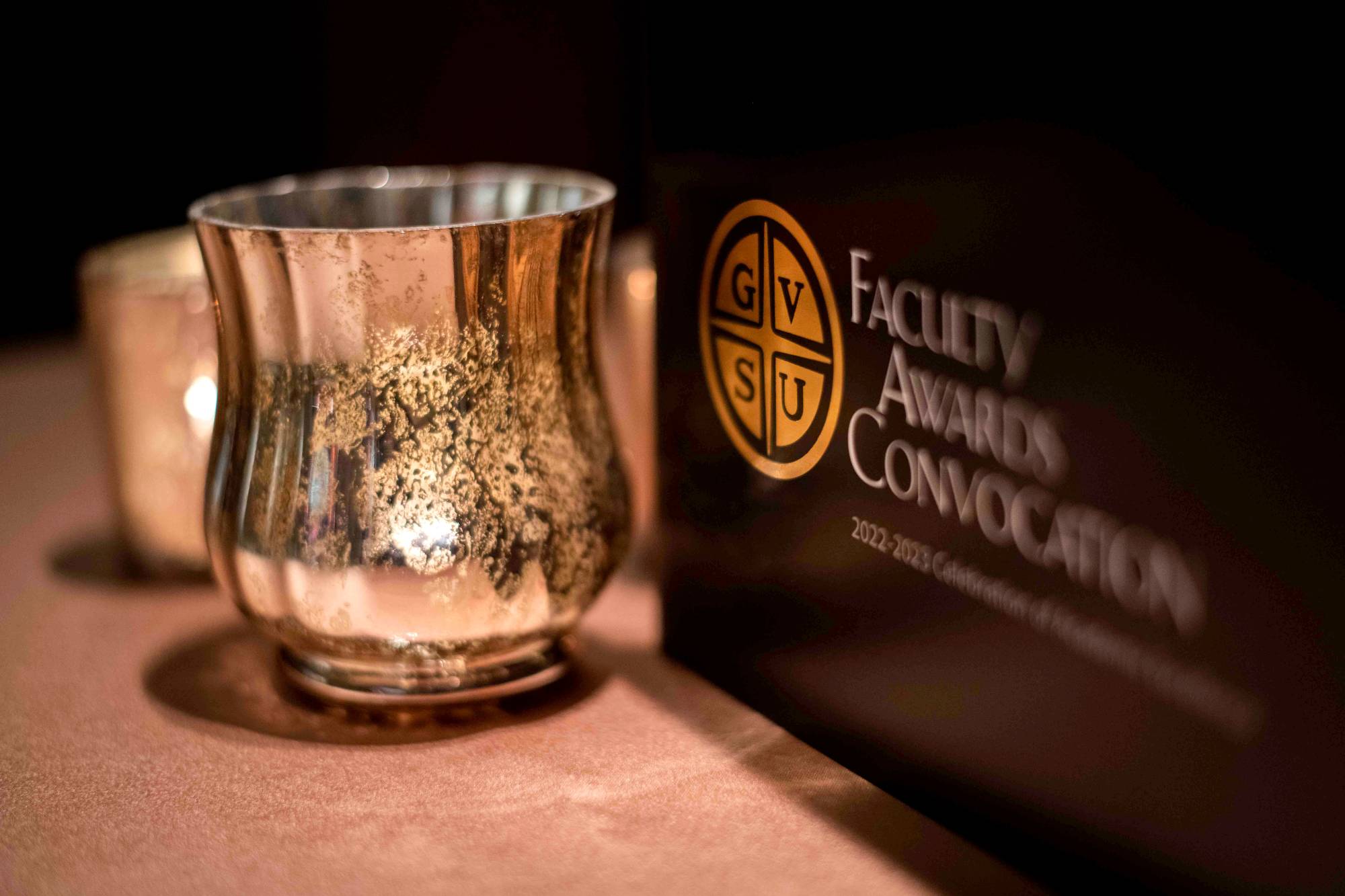 Faculty Awards Table with Program